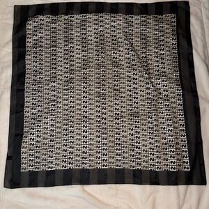 Black and White Patterned Stylish Scarf Wrap Large Lightweight